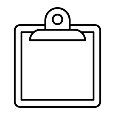 Pano ince çizgi simgesi. Not vektör illüstrasyonu beyaza izole edildi. Web ve uygulama için tasarlanmış ana hatlı bir tasarım. Eps 10.