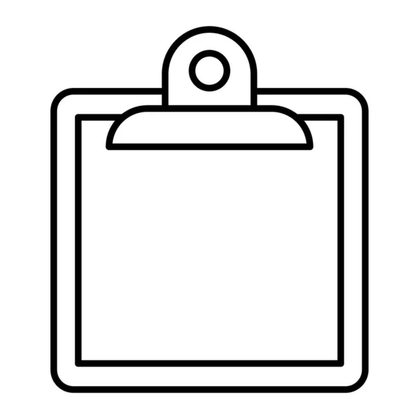 Presse-papiers icône de ligne mince. Illustration vectorielle de note isolée sur blanc. Conception de style de contour de conseil, conçu pour le Web et l'application. Eps 10 . — Image vectorielle