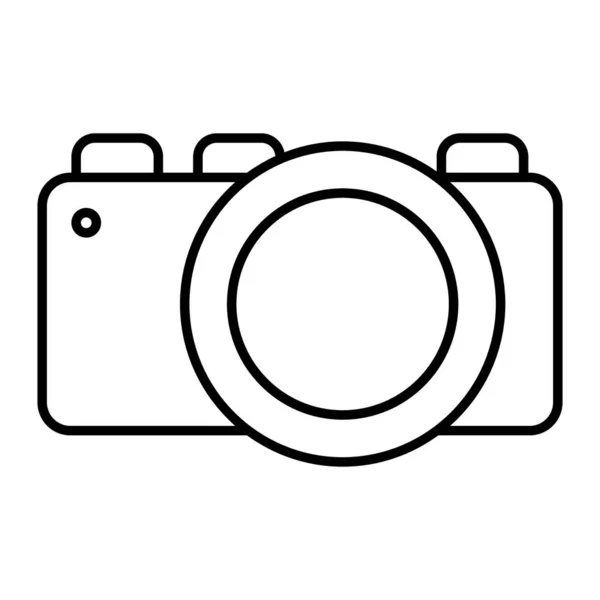 Foto-Kamera dünne Linie Symbol. Fotografie Vektor Illustration isoliert auf weiß. Digitalkameras skizzieren Stildesign, das für Web und App entwickelt wurde. Eps 10. — Stockvektor