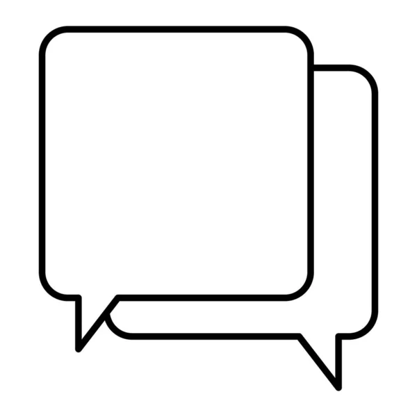 Řeč bubliny tenké čáry ikony. Vektorová ilustrace zprávy izolovaná na bílé. Návrh stylů osnovy rozhovoru, určený pro web a aplikaci. Eps 10. — Stockový vektor