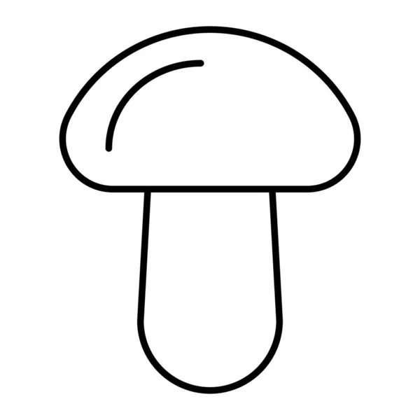 Mushroom thin line icon. Food vector illustration isolated on white. Fungus outline style design, designed for web and app. Eps 10. — Stock Vector