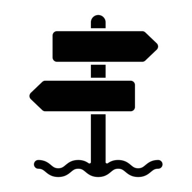 Signpost solid icon. Road pointer vector illustration isolated on white. Arrow glyph style design, designed for web and app. Eps 10.