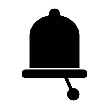 Bell solid icon. Alarm vector illustration isolated on white. Alert glyph style design, designed for web and app. Eps 10.