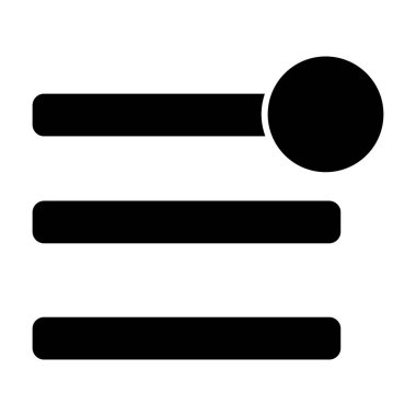 Humburger menu solid icon. Menu notification vector illustration isolated on white. Menu navigation glyph style design, designed for web and app. Eps 10.