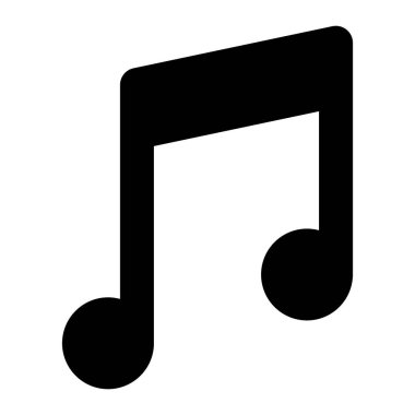 Music note solid icon. Melody vector illustration isolated on white. Sound glyph style design, designed for web and app. Eps 10.