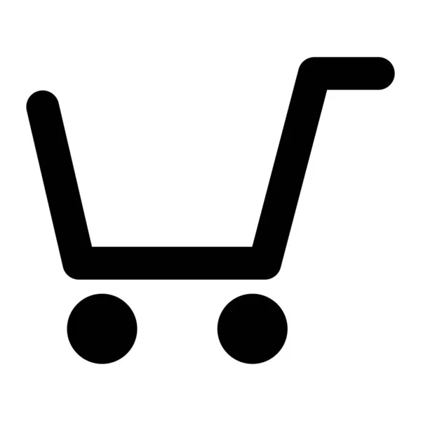 Shopping cart solid icon. Market cart vector illustration isolated on white. Shop glyph style design, designed for web and app. Eps 10. — Stock vektor