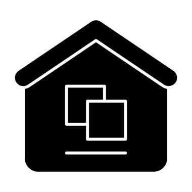 Warehouse solid icon. Building vector illustration isolated on white. Store glyph style design, designed for web and app. Eps 10.