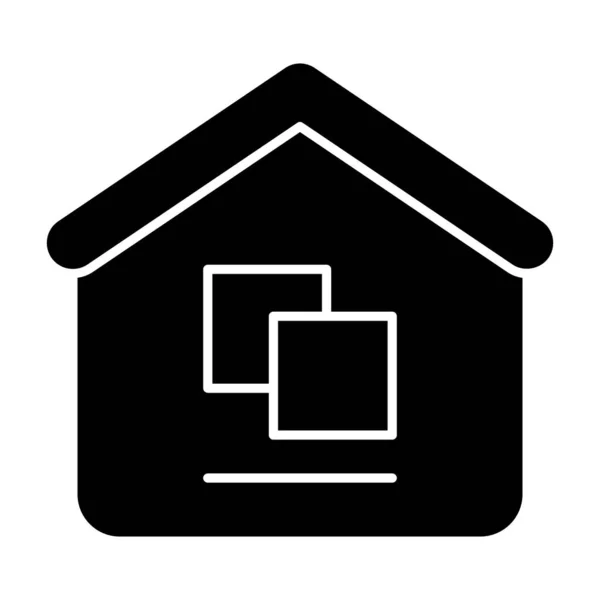 Warehouse solid icon. Building vector illustration isolated on white. Store glyph style design, designed for web and app. Eps 10. — Stock Vector