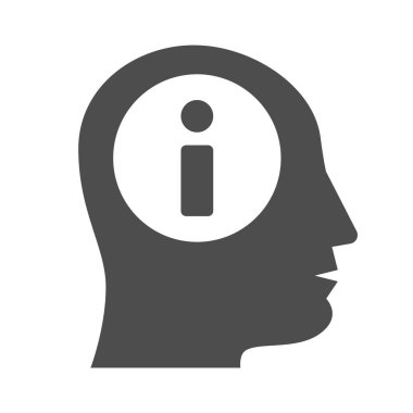 Idea in human head solid icon, business strategy concept, brainstorming sign on white background, human head thinking new idea icon in glyph style for mobile, web design. Vector graphics.