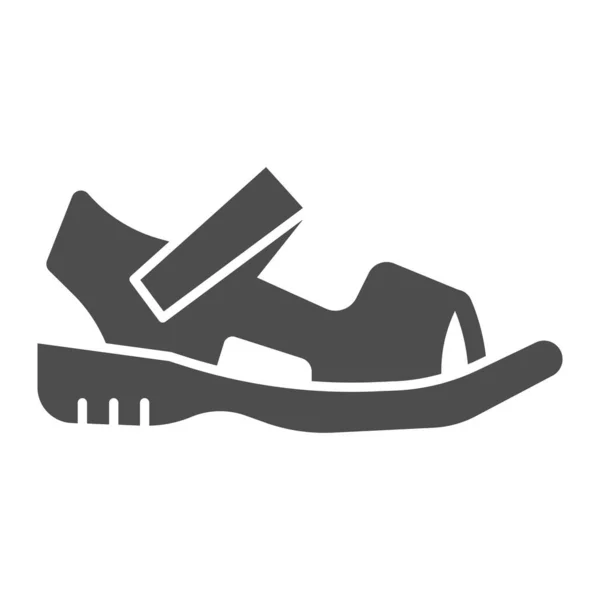 Sandalen stevige icoon, Zomer schoenen concept, Sandaal teken op witte achtergrond, lichte zomer schoen icoon in glyph stijl voor mobiele concept en web design. vectorgrafieken. — Stockvector