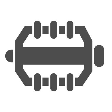 Bisiklet pedalı simgesi, bisiklet parçaları kavramı, beyaz arka planda bisiklet pedalı işareti, mobil konsept ve web tasarımı için bisiklet ikonu için parça ve ayrıntılar. Vektör grafikleri.