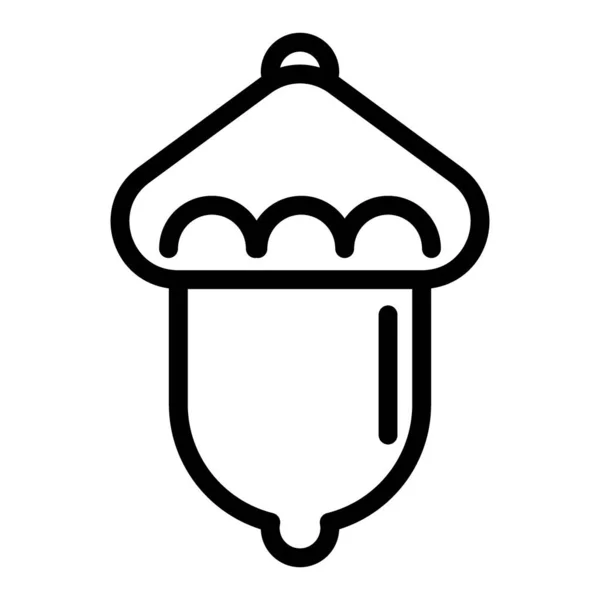 Ícone de linha de milho. Ilustração vetorial de carvalho isolada sobre branco. Outono design estilo esboço, projetado para web e app. Eps 10 . —  Vetores de Stock