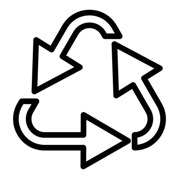Recycle line icon. Environment vector illustration isolated on white. Cycle arrows outline style design, designed for web and app. Eps 10. — Stock Vector