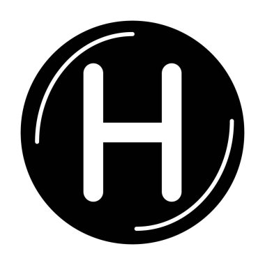 Hastane simgesi. Tıbbi sembol çizimi beyaza izole edildi. Klinik kabartma tasarımı, web ve uygulama için tasarlanmış. Eps 10.