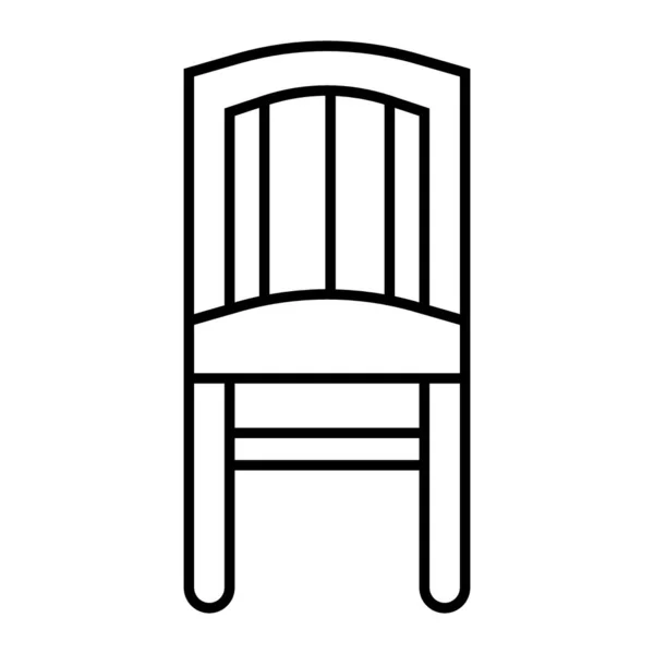 Icono de línea delgada silla. Ilustración de vectores de heces aislados en blanco. Sillón esquema de diseño de estilo, diseñado para la web y la aplicación. Eps 10 . — Vector de stock