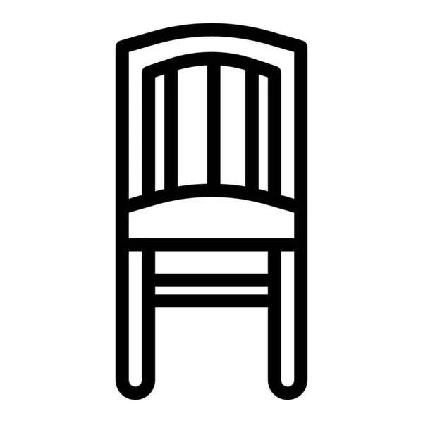 Icono de línea de silla. Ilustración de vectores de heces aislados en blanco. Sillón esquema de diseño de estilo, diseñado para la web y la aplicación. Eps 10 . — Vector de stock