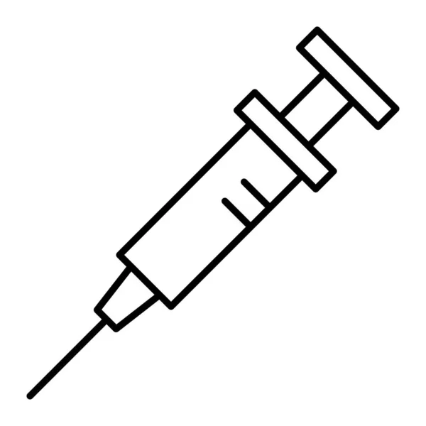 Spritze dünne Linie Symbol. Illustration des Injektionsvektors isoliert auf weiß. Injektor skizzieren Stil-Design, für Web und App konzipiert. Eps 10. — Stockvektor