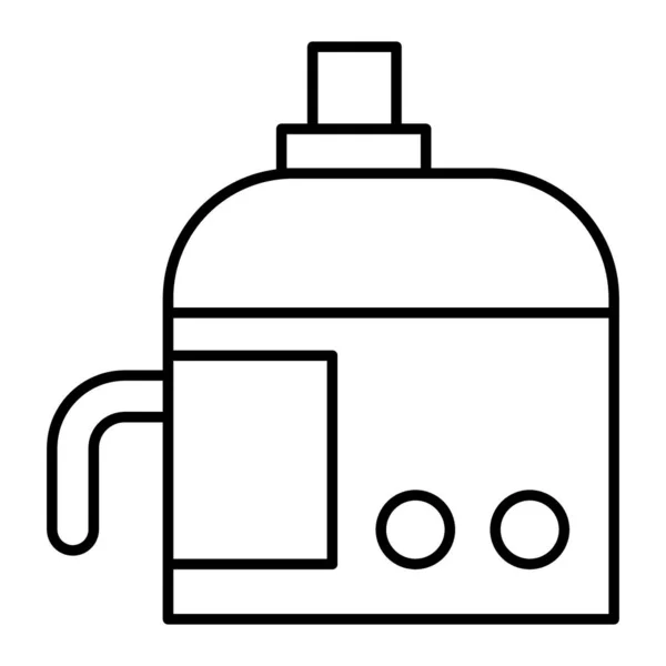 Macchina degli spremiagrumi icona linea sottile. Illustrazione vettoriale Squeezer isolata su bianco. Design in stile contorno Utensil, progettato per web e app. Eps 10. — Vettoriale Stock