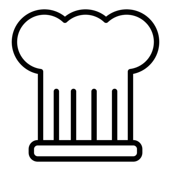 Kochmützen-Symbol. Kochmütze Vektor Illustration isoliert auf weiß. Restaurant skizzieren Stil-Design, für Web und App konzipiert. Eps 10. — Stockvektor