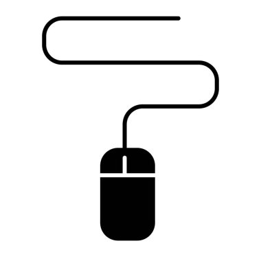 Bilgisayar faresi simgesi. Beyaz üzerine izole edilmiş vektör illüstrasyonuna tıklayın. İmleç kabartma tasarımı, web ve uygulama için tasarlandı. Eps 10.