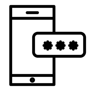 Mobil sohbet hattı simgesi. Akıllı telefon vektör illüstrasyonundaki konuşma balonu beyaza izole edildi. İnternet ve uygulama için tasarlanmış diyalog tasarımı olan cep telefonu. Eps 10.