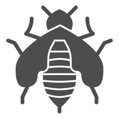 Katı arı ikonu, bal arısı konsepti, beyaz arka planda bal arısı işareti, mobil konsept ve web tasarımı için bal arısı simgesi. Vektör grafikleri.