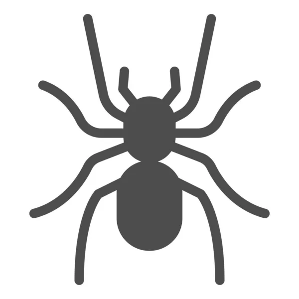 Tarantula solide icoon, Insecten concept, eng grote spin teken op witte achtergrond, gevaarlijke tarantula icoon in glyph stijl voor mobiel concept en web design. vectorgrafieken. — Stockvector