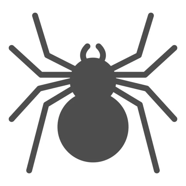 Spider solide icoon, Insecten concept, roofzuchtige arachnid teken op witte achtergrond, klassieke spin icoon in glyph stijl voor mobiel concept en web design. vectorgrafieken. — Stockvector