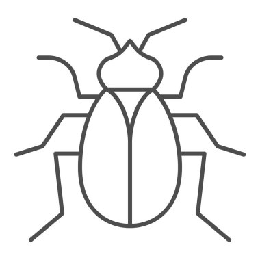 Pire çizgisi ikonu, haşarat konsepti, beyaz arka planda ev paraziti işareti, mobil konsept ve web tasarımı için özet biçiminde pire simgesi. Vektör grafikleri.