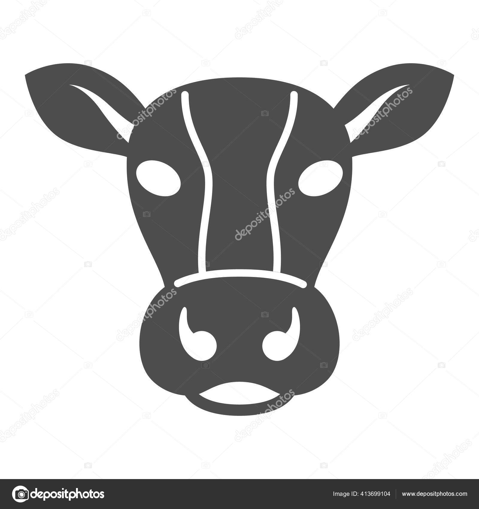 Cow head solid icon, livestock concept, cattle sign on white background,  Dairy cow head silhouette icon in glyph style for mobile concept and web  design. Vector graphics. Stock Vector by ©sabustock 413699104, image size:1600x1700