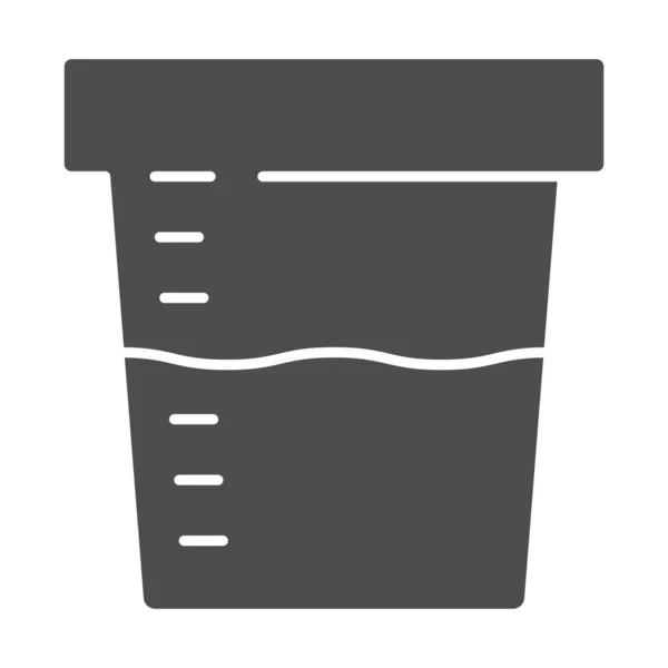Urine sample for analysis solid icon, Medical tests concept, sampling container sign on white background, Urine test in plastic jar icon in glyph style for mobile and web. Vector graphics. — Stock Illustration Urine sample for analysis solid icon, Medical tests concept, sampling container sign on white background, Urine test in plastic jar icon in glyph style for mobile and web. Vector graphics. Stock Illustration