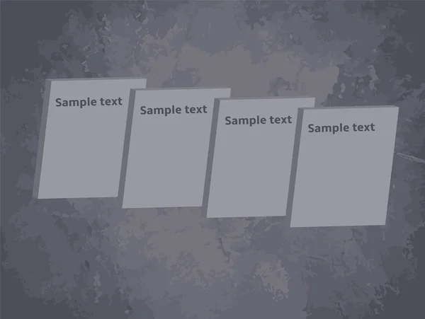 Šedé Retro Designu Textové Pole Grunge Šedé Pozadí — Stockový vektor