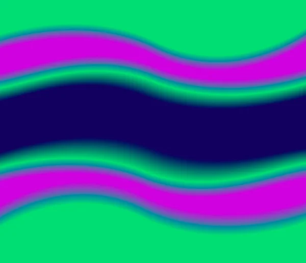 Fond Coloré Vert Rose Violet Bleu Vagues Couleur Framme Frontière — Image vectorielle