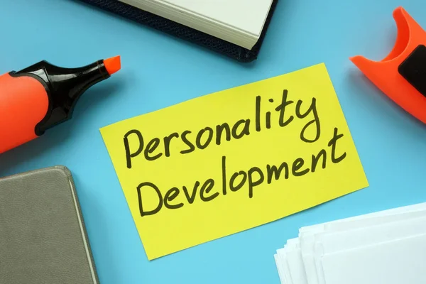 Foto de negocios muestra texto escrito a mano Desarrollo de la personalidad — Foto de Stock