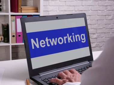 Ağ oluşturma kavramsal iş fotoğrafında gösterilir