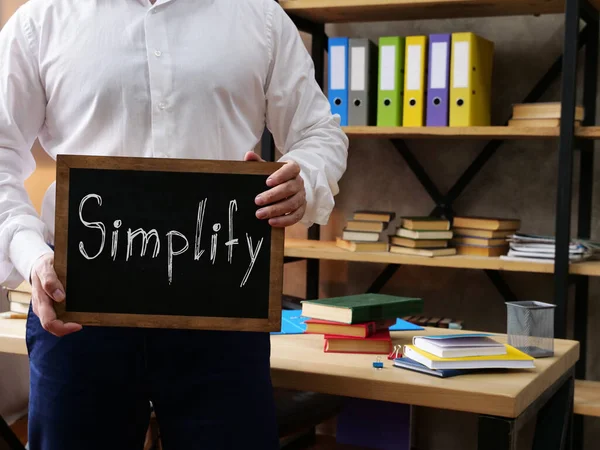 Simplify Shown Conceptual Business Photo — Stock Photo, Image