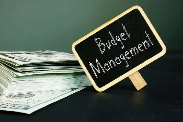 Gestão de Orçamento é mostrado na foto de negócio conceitual — Fotografia de Stock