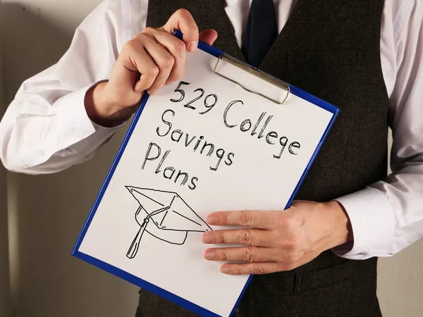 529 College Savings Plans is shown on the conceptual business photo