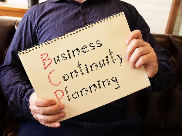 Business Continuity Planning BCP παρουσιάζεται στην εννοιολογική φωτογραφία των επιχειρήσεων — Φωτογραφία Αρχείου