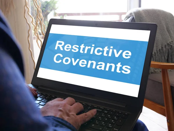 Restrictive Covenants wird auf dem konzeptionellen Geschäftsfoto gezeigt — Stockfoto