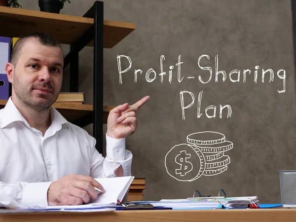 Profit-Sharing Plan is shown on the conceptual business photo