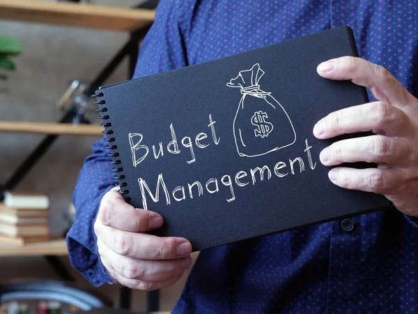 Διαχείριση του προϋπολογισμού φαίνεται στην εννοιολογική φωτογραφία των επιχειρήσεων — Φωτογραφία Αρχείου