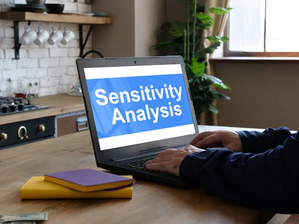 Sensitivity Analysis is shown on the conceptual business photo — Stock Photo, Image