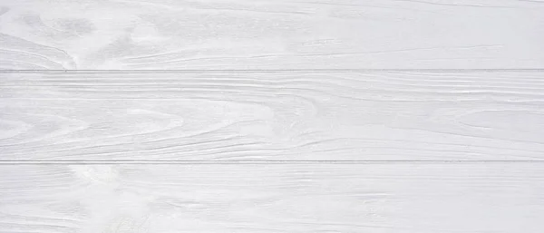 Banner Fundo Madeira Branco Texturizado Largo Com Espaço Cópia Vazio — Fotografia de Stock