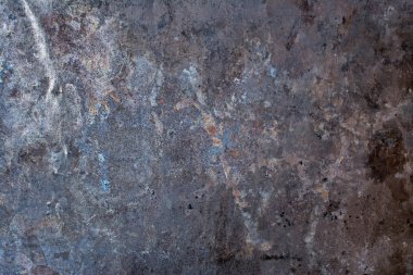 Gri grunge metalik doku arka plan tasarımı için pas ile