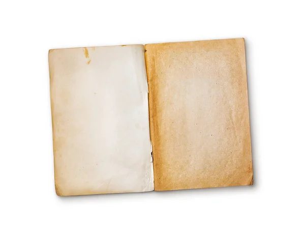 Burla Viejas Páginas Vacías Libros Amarillentos Antiguos Aislados Sobre Fondo —  Fotos de Stock