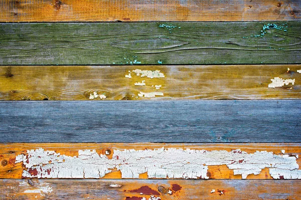 Gekleurde grunge houten achtergrond — Stockfoto