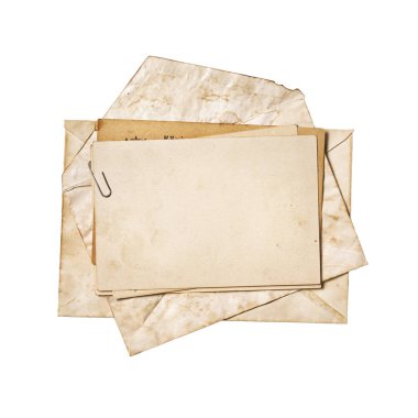 Vintage fotoğraflar veya kartpostallar için boş eski sararmış kağıt mockup