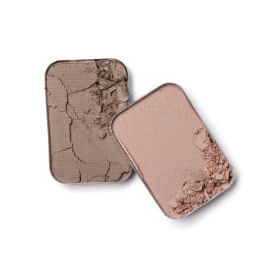 Makyaj için kahverengi ve bej ezilmiş göz farı