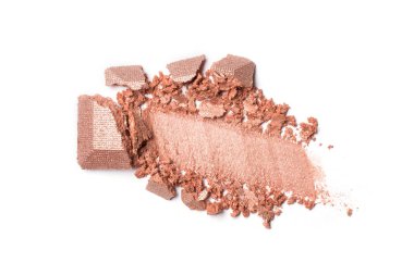 Beyaz üzerine izole bej göz farı parlak yayma